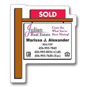Promotional Magnets: Real Estate Sold Sign Magnets